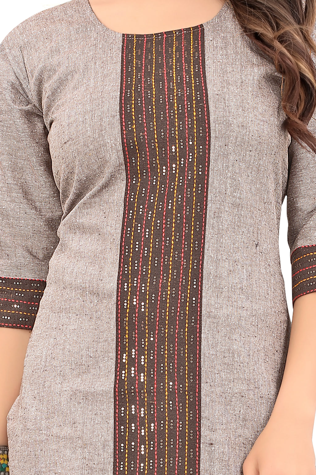 New Stylish Designer Beige color Kurti For Women
