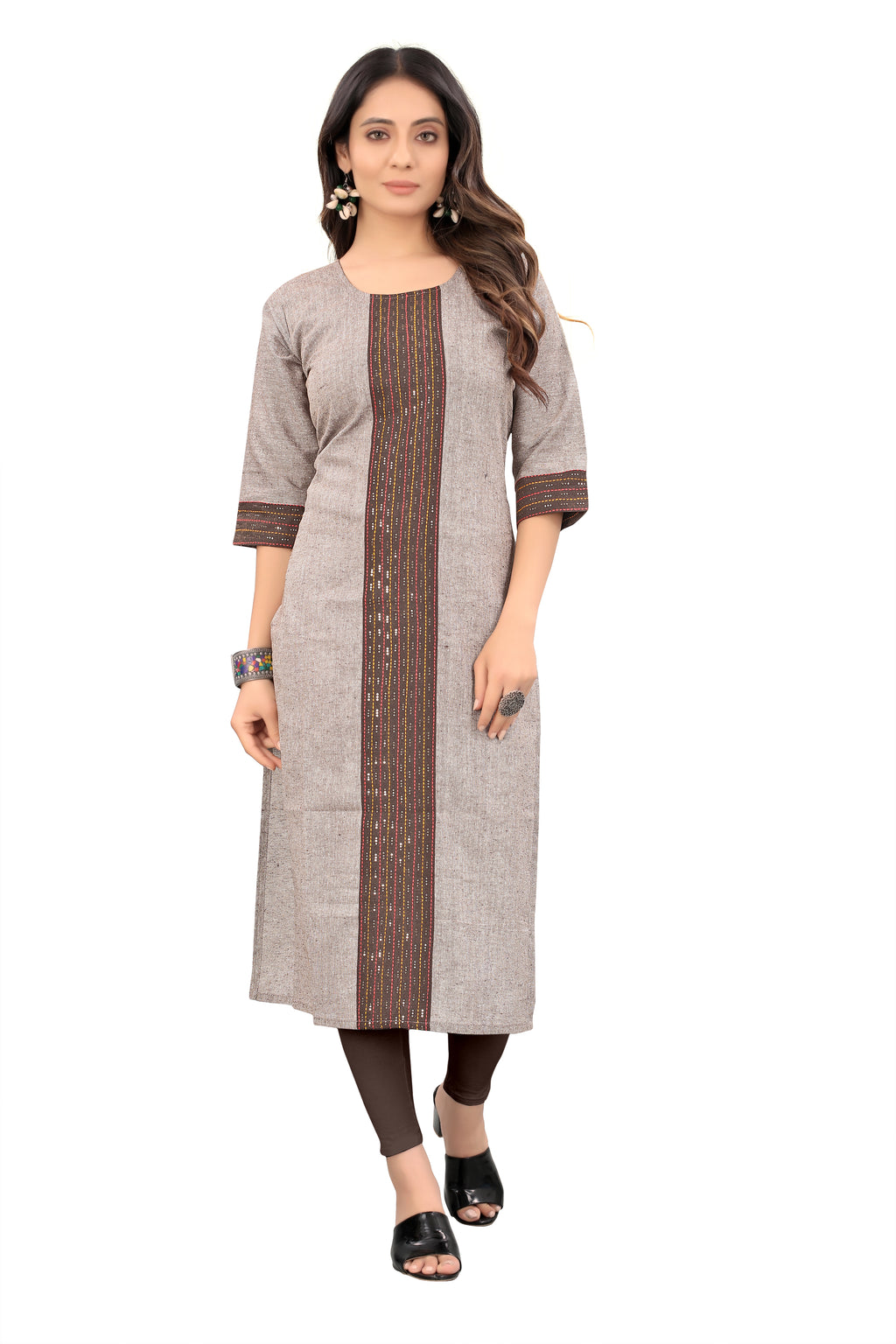 New Stylish Designer Beige color Kurti For Women